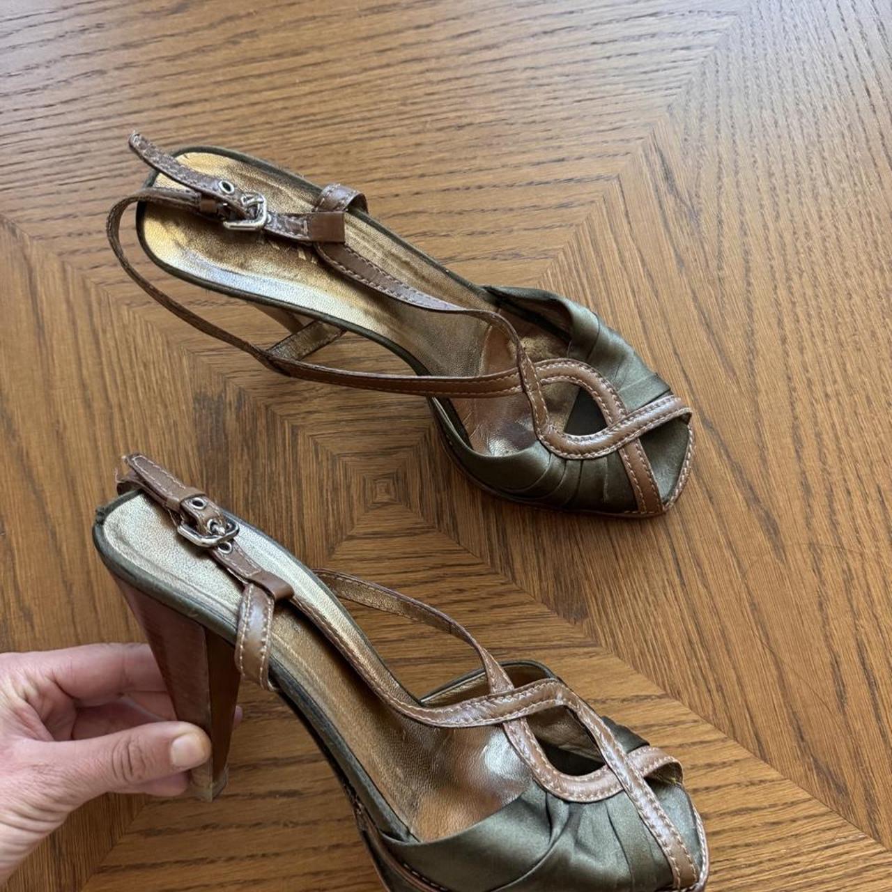 Vintage Prada slingback heels 38