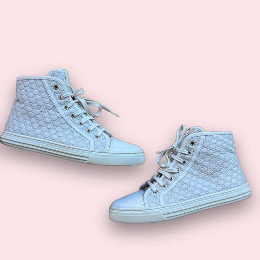 Vintage Gucci Guccissima GG Monogram High-Top Sneakers 8