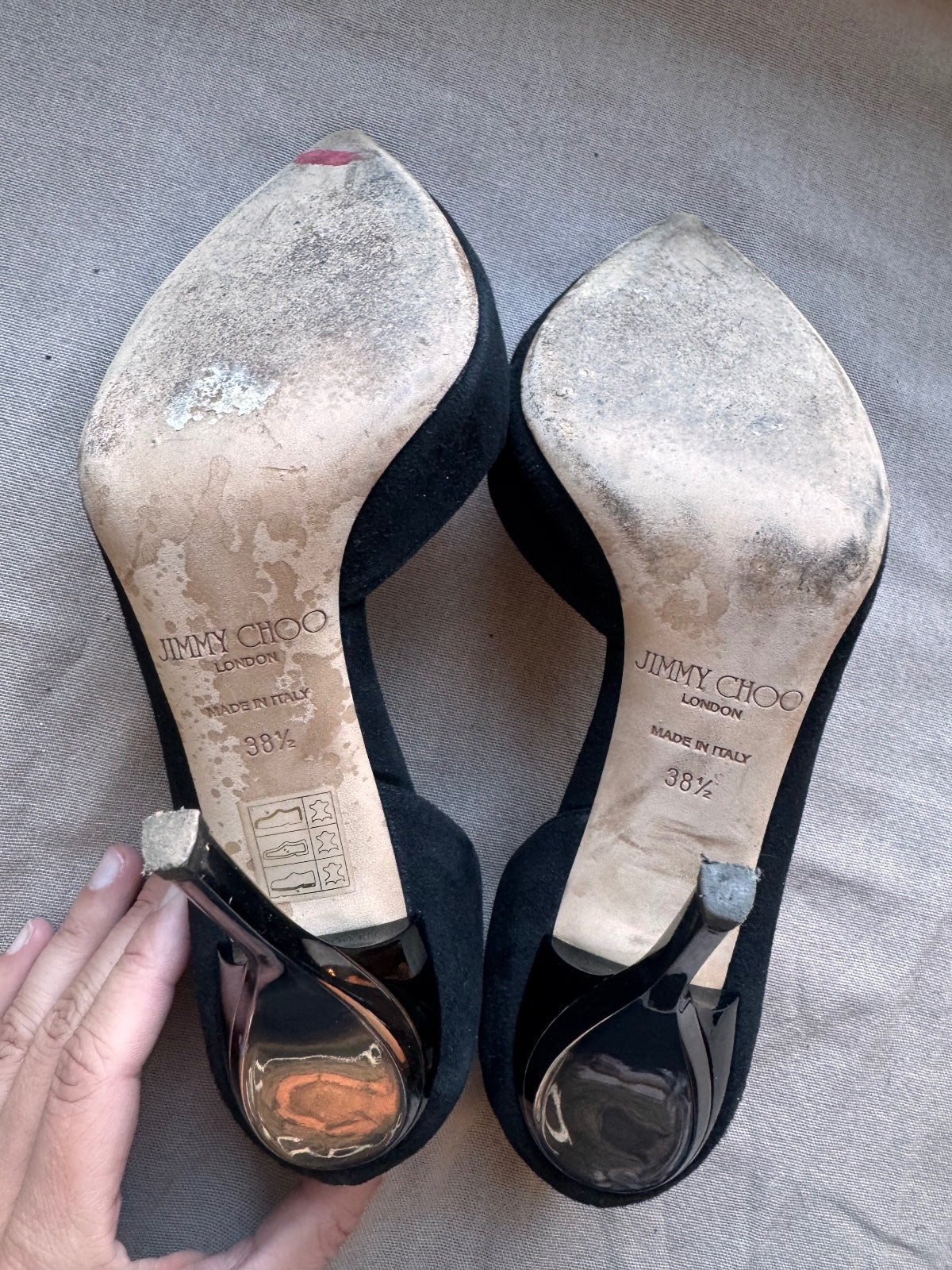 Jimmy Choo black d’orsay heels 8.5