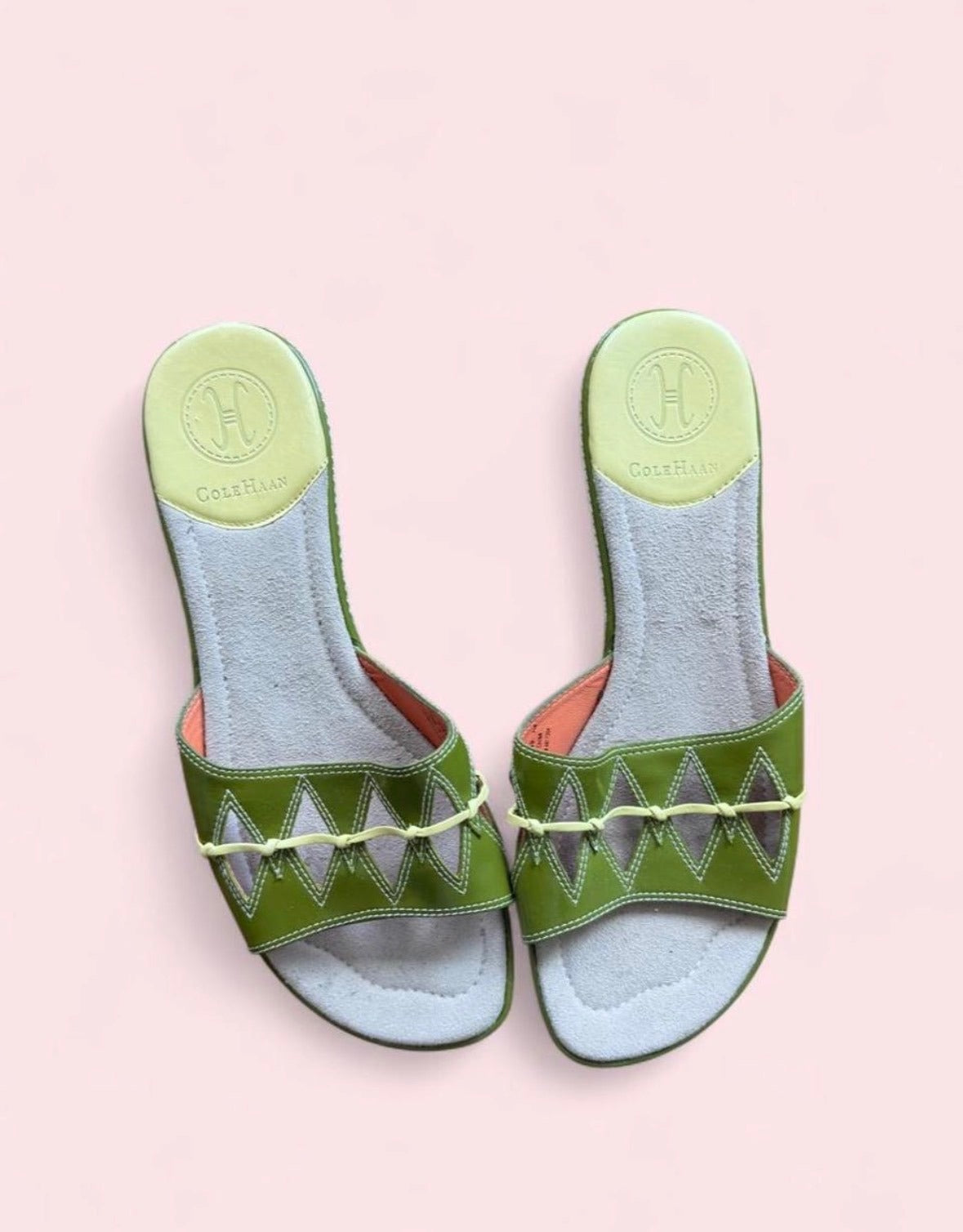 Cole Haan vintage green sandals 8