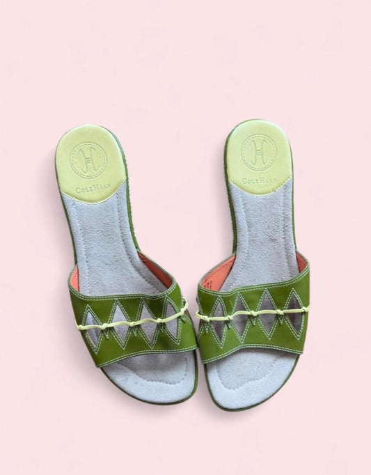 Cole Haan vintage green sandals 8