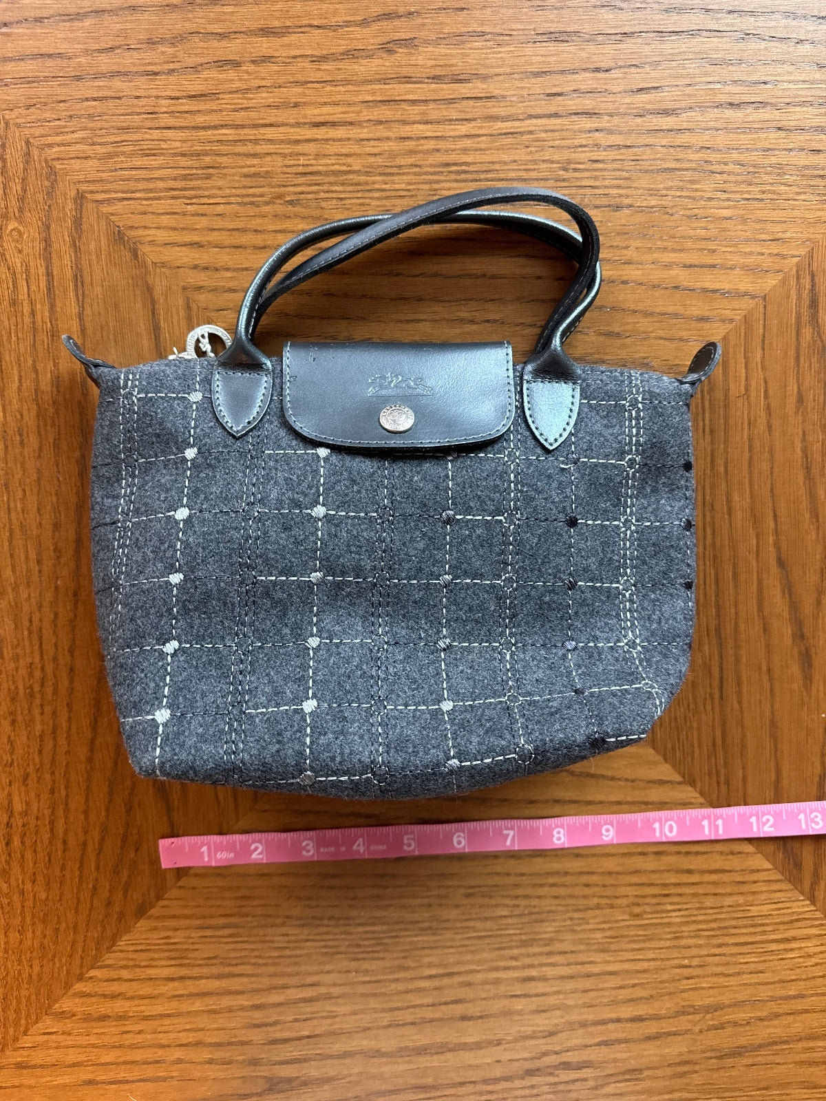 Longchamp gray handbag