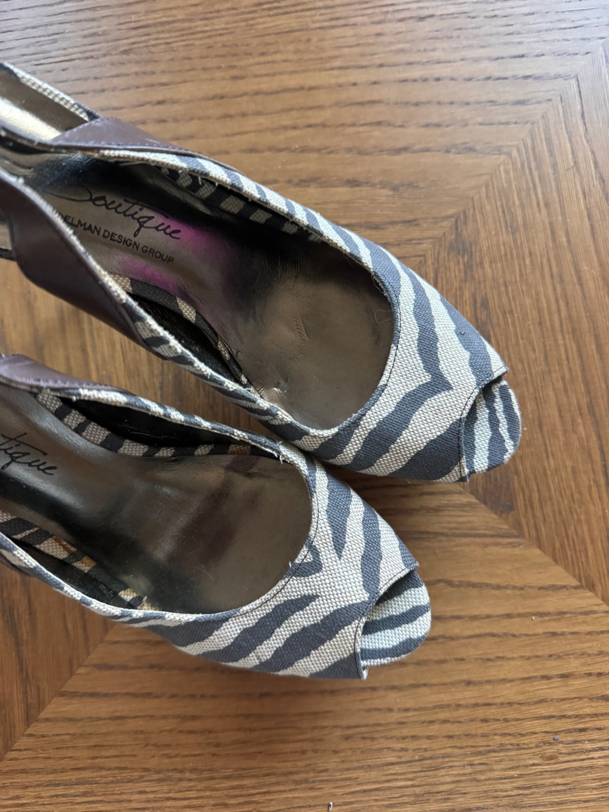 Sam Edelman zebra platform heels