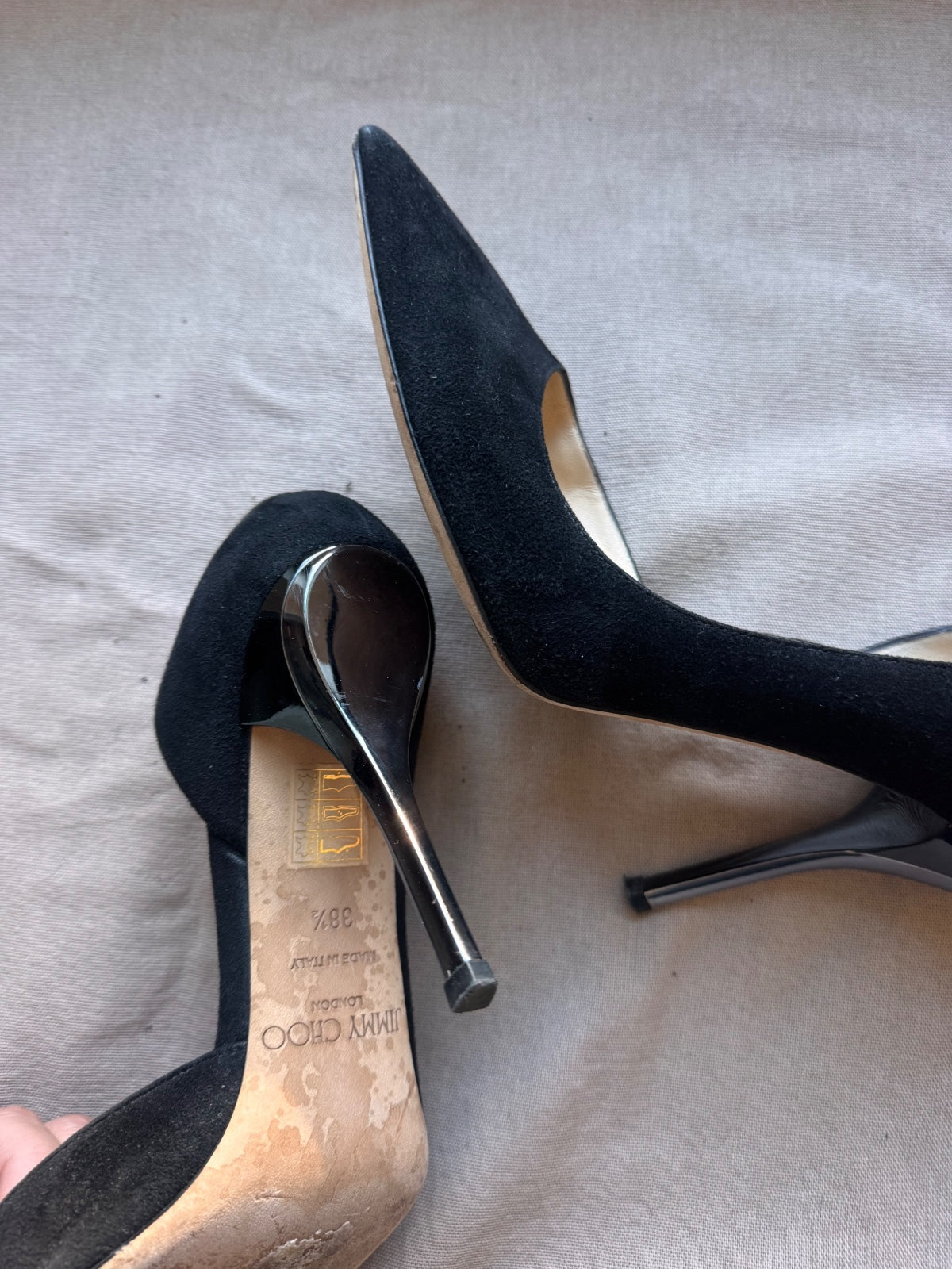 Jimmy Choo black d’orsay heels 8.5