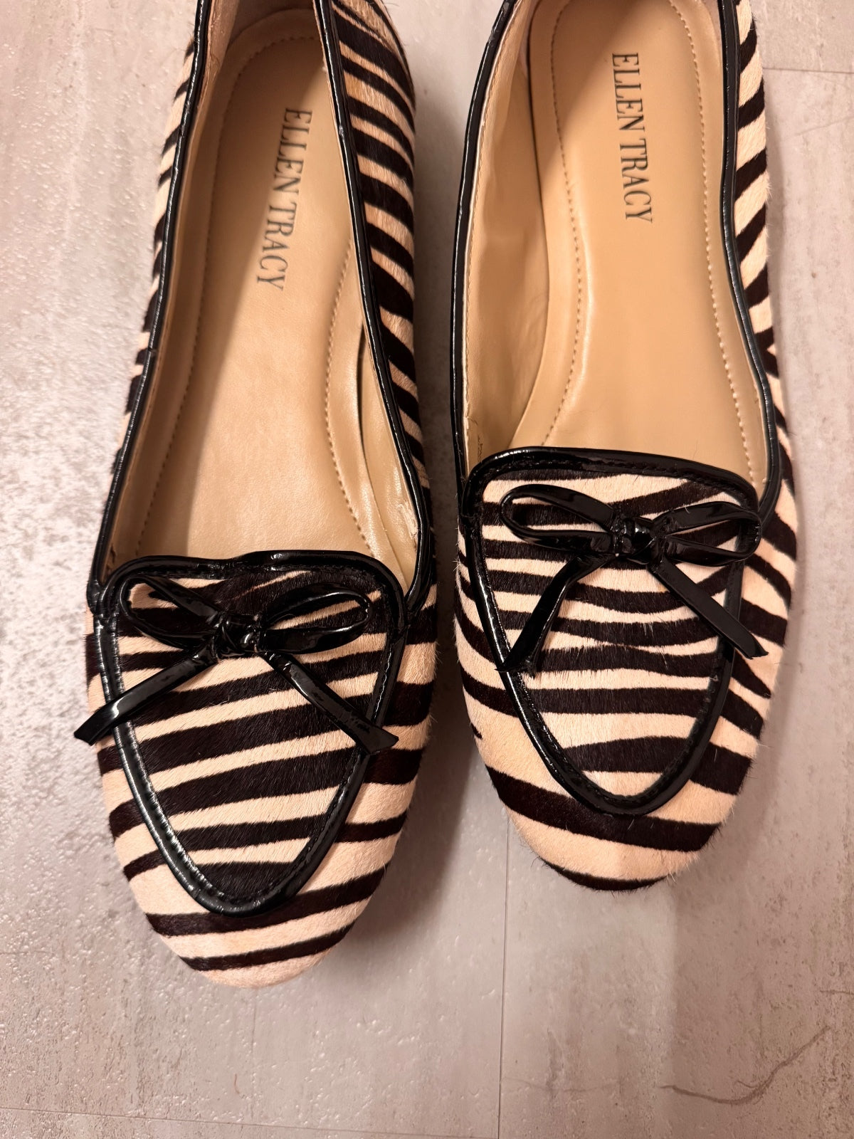 Ellen Tracy Zebra Ballet Flats 7