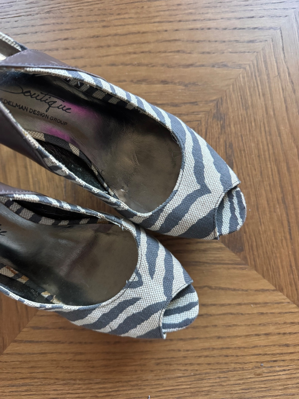 Sam Edelman zebra platform heels