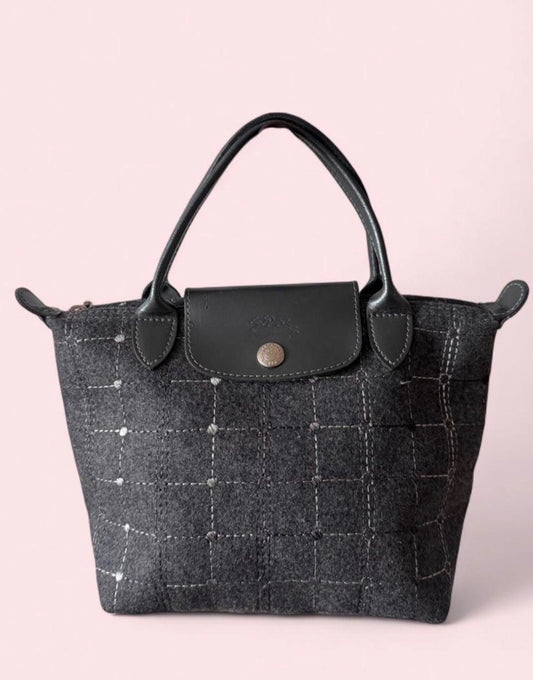 Longchamp gray handbag