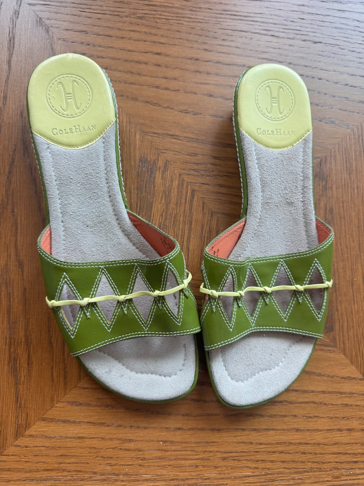 Cole Haan vintage green sandals 8