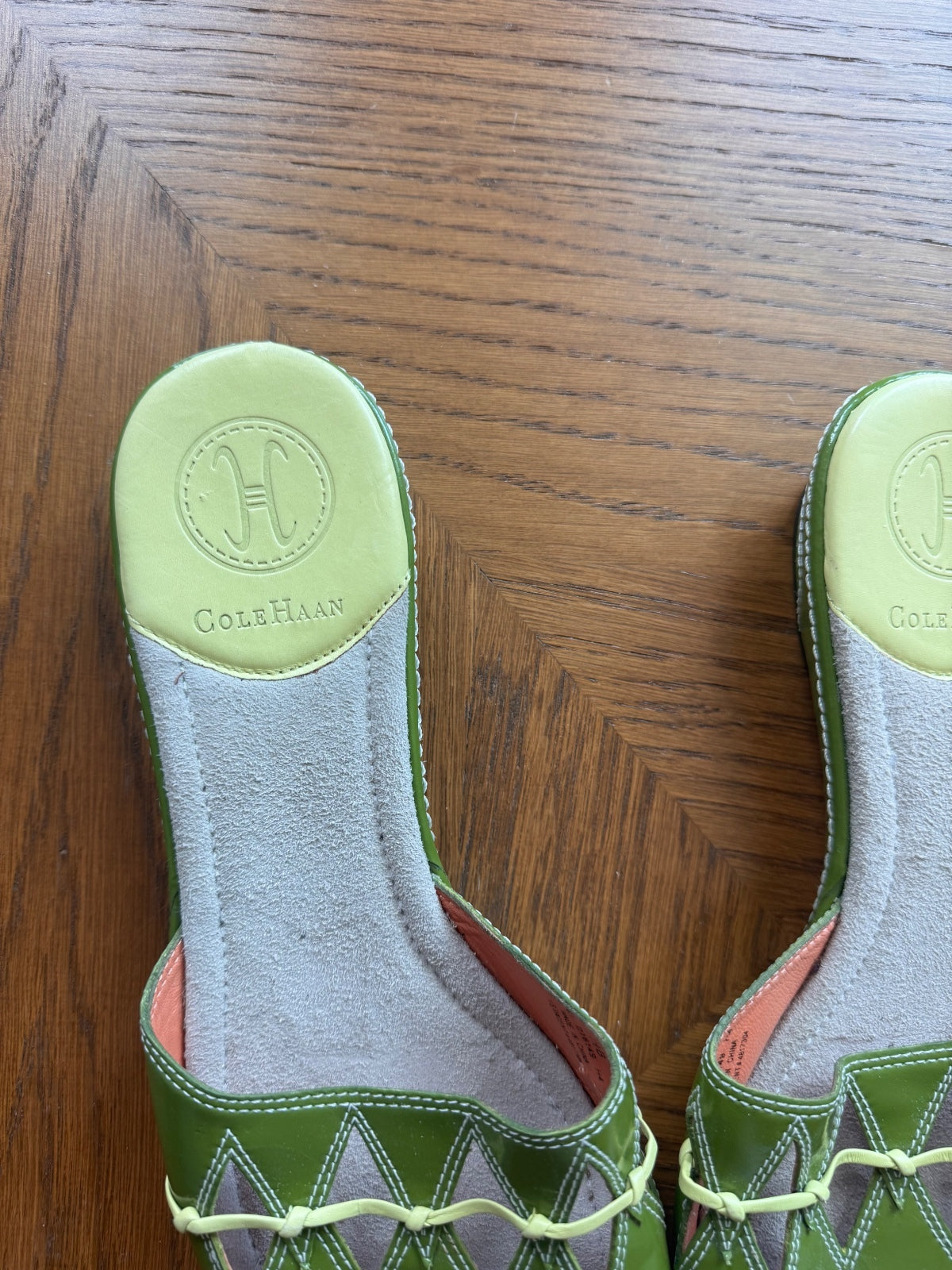 Cole Haan vintage green sandals 8