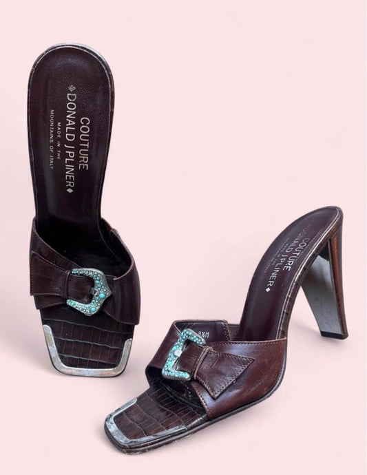 Donald J. Pliner couture leather heels 8.5