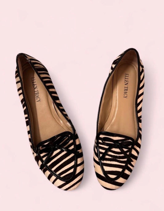 Ellen Tracy Zebra Ballet Flats 7