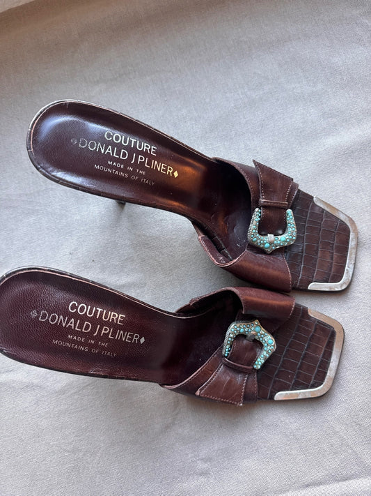 Donald J. Pliner couture leather heels 8.5