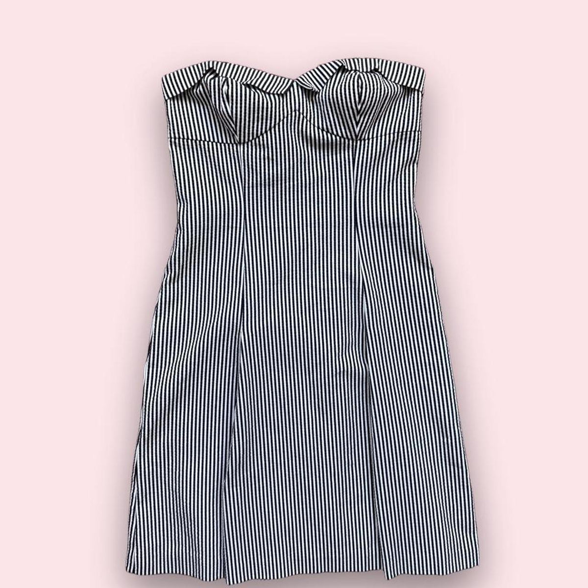 Trina Turk black & white strapless mini dress 4