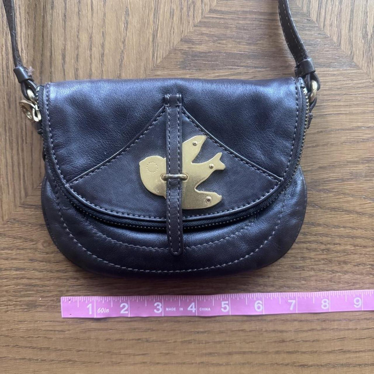 Marc by Marc Jacobs Petal to the Metal brown mini leather crossbody